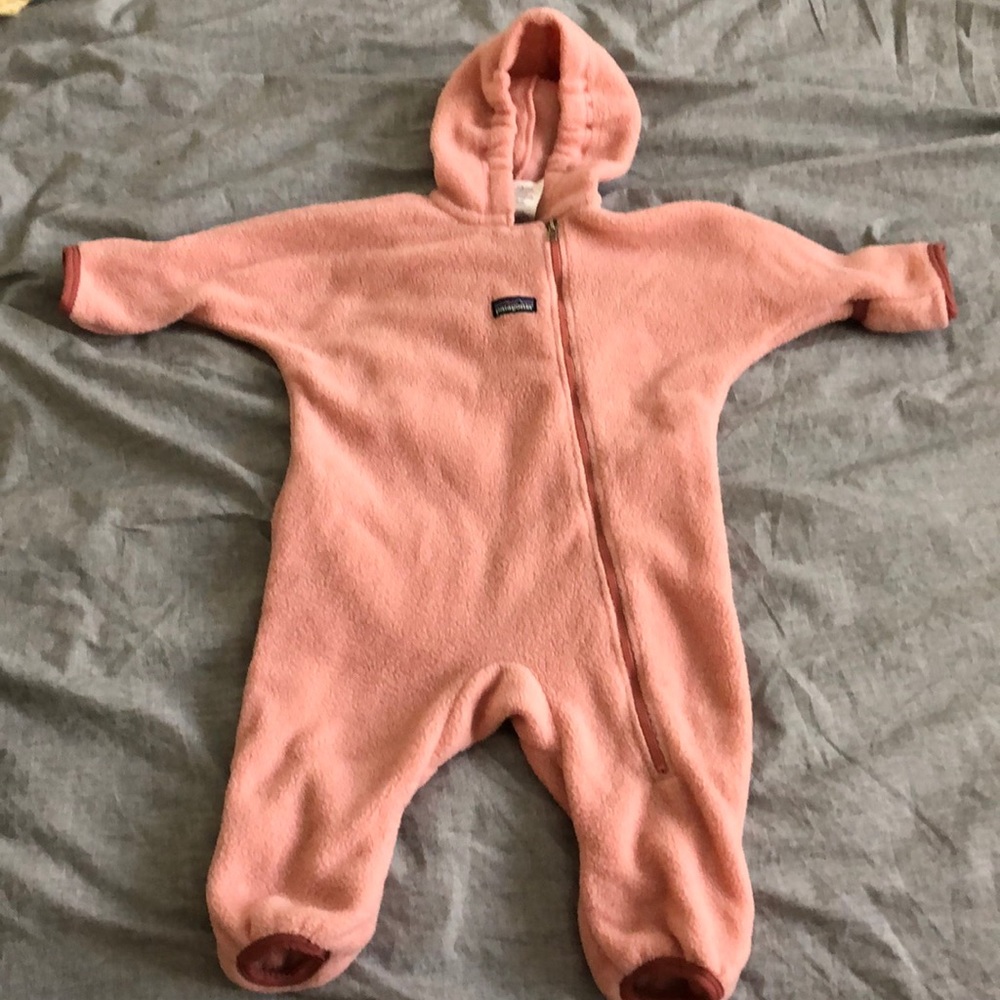 Patagonia fleece baby suit
